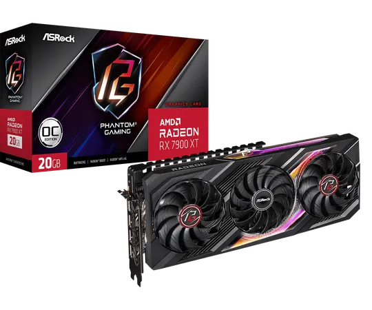 ASROCK AMD RADEON RX7900XT 20GB PHANTOM GAMING OC GRAPHIC CARD