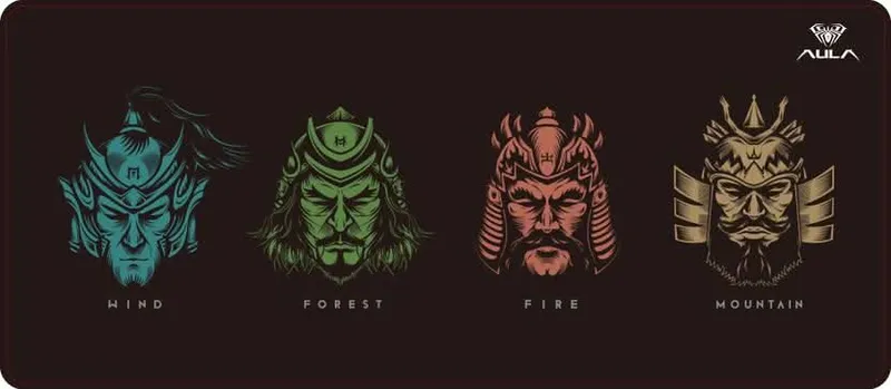 AULA MP-WFFMB GAMING MOUSEPAD NON-SLIP RUBBER BASE (700X300X2MM) MOUSEPAD (BLACK)