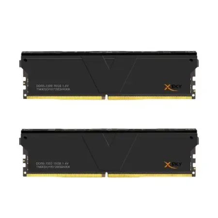 V-COLOR Manta XSky RGB 32GB ( 16GB x 2 ) 7200MHz DDR5 RAM memory Black TMXSO1672834KKK