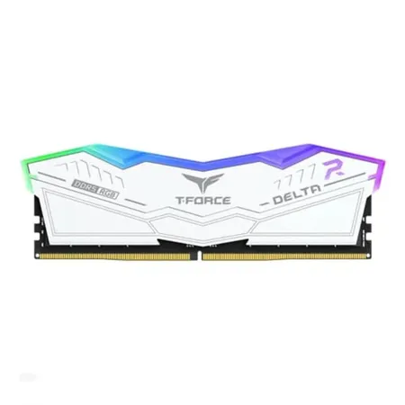 TeamGroup T-Force Delta RGB 32GB (32GBx1) DDR5 6000MHz Desktop RAM (White) FF4D532G6000HC38G01