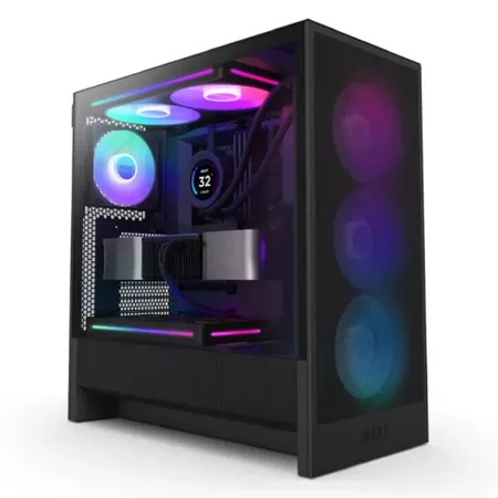 NZXT H5 Flow RGB Compact ATX Mid Tower Cabinet Black (CC-H52FB-R1)