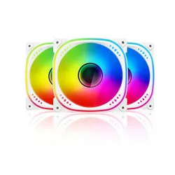Ant Esports Spectraflow ARGB 120mm Case Fan (3-pack) - White