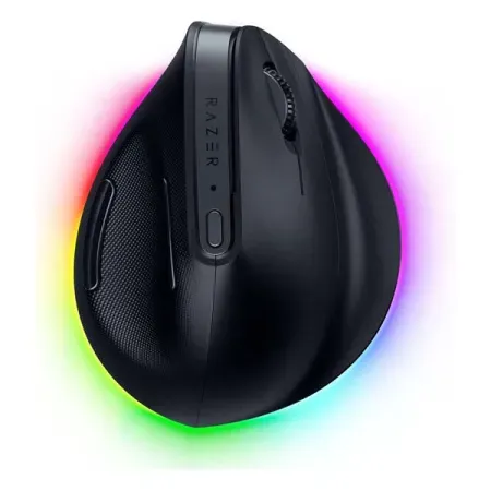 Razer Pro Click V2 Vertical Wireless Mouse, 6 Button Ergonomic Design, One Click AI Prompt, Long Battery Life, Multi Device Connectivity via 2.4GHz, Bluetooth, or USB C Wired Mode, Chroma RGB (Black)