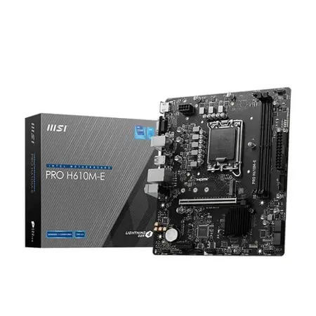 MSI Pro H610M-E mATX Intel LGA 1700 Motherboard Supports Intel 12th , 13th & 14th Gen Processors