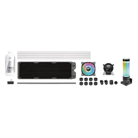 THERMALTAKE PACIFIC CLM360 ULTRA HARD TUBE KIT/MX2 WATER BLOCK/COPPER RADIATOR CLM360/ DUO 120 FAN*3/TRANSPARENT COOLANT