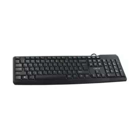 CIRCLE Caliber Full Size Membrane Wired Gaming Keyboard ( Black )