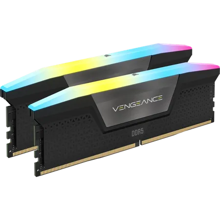 Corsair VENGEANCE RGB 96GB (48GB x 2) DDR5 6400Mhz CL32 Desktop Memory (RAM) Black
