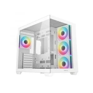 Deepcool CG530 4F White Mid Tower Cabinet, ATX Support, USB Type C, Up To 360 mm Radiator Support