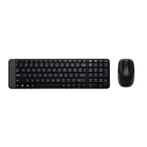Logitech MK220 Mouse and Wireless Laptop Keyboard (Black)