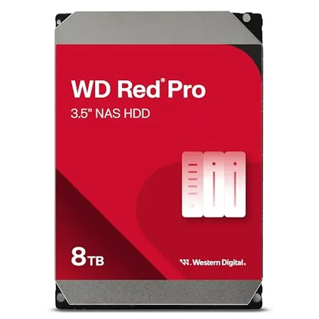 Western Digital WD Red Pro 8TB 3.5" SATA 7200RPM NAS Internal Hard Disk Drive
