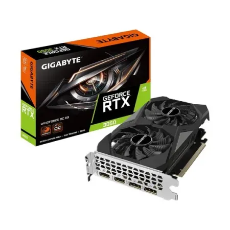 Gigabyte GeForce RTX 3050 WINDFORCE OC 6G 6GB GDDR6 Graphics Card GV-N3050WF2OC-6GD