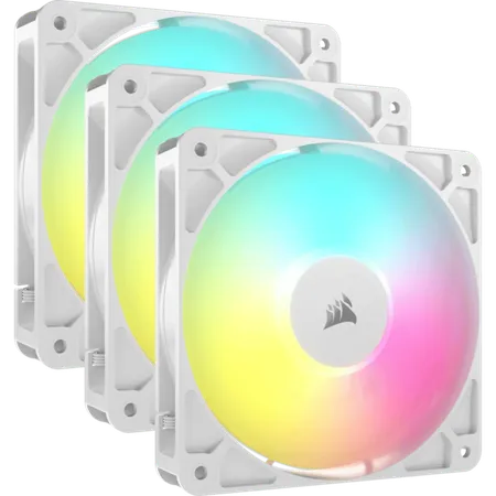 Corsair RS120 ARGB 120mm PWM Fan Kit - White...