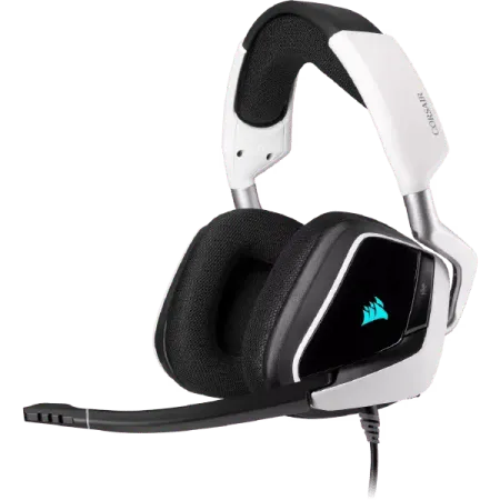 Corsair VOID RGB ELITE USB Premium Gaming Headset with 7.1 Surround Sound (White)