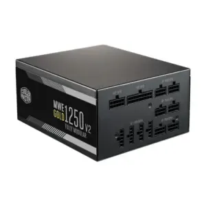 Cooler Master MWE 1250 Watt V2 80 Plus Gold Power Supply Black