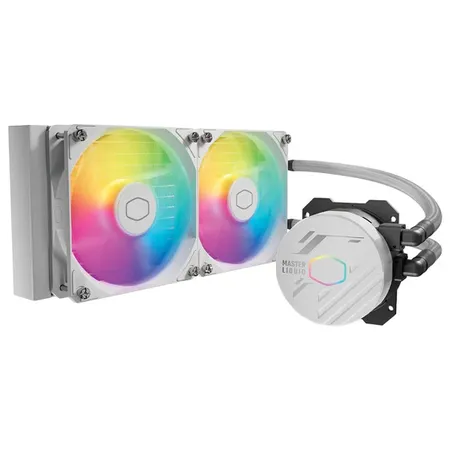 Cooler Master MasterLiquid 240L Core ARGB 240mm Close-Loop PWM AIO CPU Liquid Cooler - White