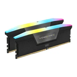 Corsair Vengeance RGB 96GB (48GBX2) DDR5 5200MHz CL38 RAM — Black