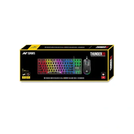 Ant Esports Thunder 20 Wired Mechanical Gaming Keyboard and Mouse Combo (Red Switch) – Black