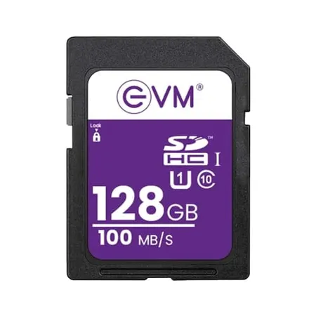 EVM 128GB Class 10 U1 SD HC Memory Card