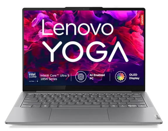 LENOVO YOGA SLIM 7 INTEL CORE ULTRA 9 185H 14"(35.5CM) WUXGA-OLED LAPTOP (32GB RAM/1TB SSD/AI PC/2WX4 SPEAKERS/WINDOWS 11/MICROSOFT 365 BASIC + OFFICE HOME 2024/1YR ADP FREE/GREY/1.39KG), 83CV00B3IN