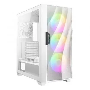 Antec DF700 FLUX ATX Mid Tower Gaming Cabinet White with 3 x 120MM ARGB and 2 x 120MM Pre-Installed Fans