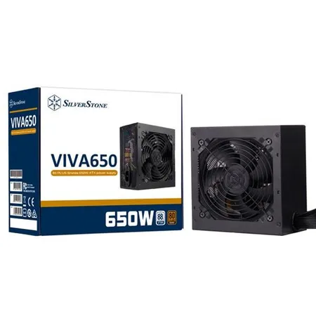 SilverStone VIVA 650W 80 Plus Bronze Power Supply (SST-VA650-B)