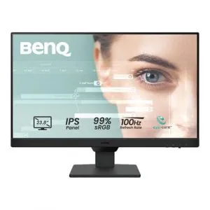 BenQ GW2490 23.8" 100Hz 1080P FHD 99% sRGB Eye Care Home Office Monitor with Speakers