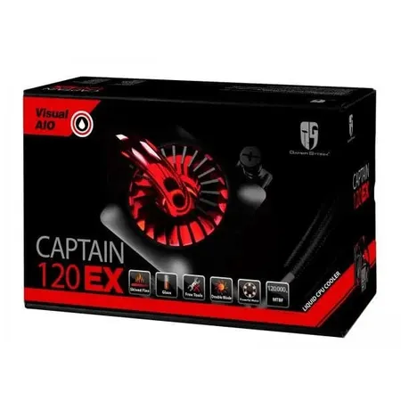 DEEPCOOL Gamerstorm Captain 120EX All in One 120mm CPU Liquid Cooler (Black)