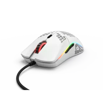 GLORIOUS Model O minus Wired Ergonomic Gaming Mouse ( 12000DPI / 6 Macro Buttons ) ( Matte White )