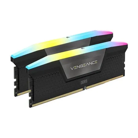 Corsair Vengeance RGB 32GB (32GBX1) DDR5 5200MHz CL40 RAM - Grey