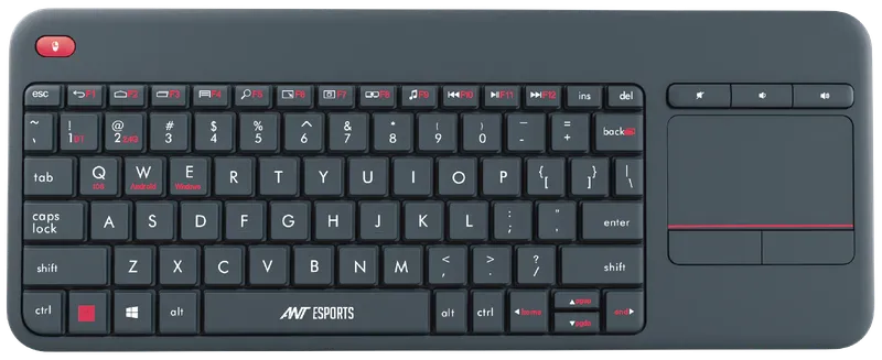 Ant Esports WK100 Wireless Grey Keyboard with Touch Pad