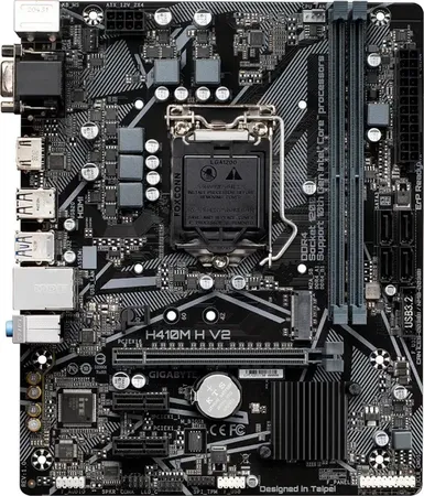 GIGABYTE H410M H V2 Ultra Durable LGA 1200Socket Micro-ATX Intel H410 Chipset DDR4 Motherboard for Desktop