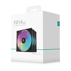 Deepcool FD14 ARGB-3 IN 1 140mm Triple Fan Kit Black (R-FD14-BKAPN3-G)