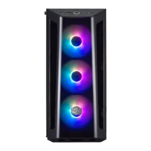 Cooler Master MasterBox MB520 Mesh ARGB E-ATX Mid-Tower Cabinet with Pre-Installed Fans - Black