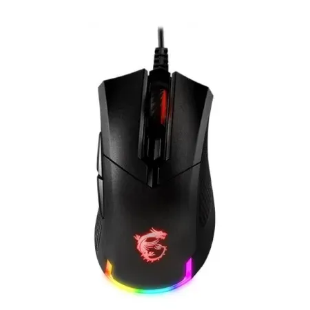 MSI Clutch GM50 Wired Ergonomic Gaming Mouse ( CLUTCH-GM50 ) ( 6400DPI / 6 Macro Button ) ( Black )