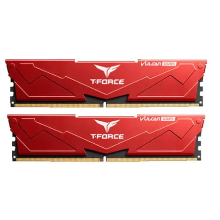 TEAMGROUP T-Force Vulcan 64GB ( 32GB x 2 ) 5200MHz DDR5 Ram (Red) ( CL40 )