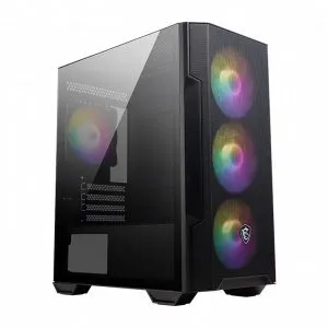 MSI MAG Forge M100R ARGB Mini Tower Cabinet, ATX Support, Up To 240 mm Radiator Support
