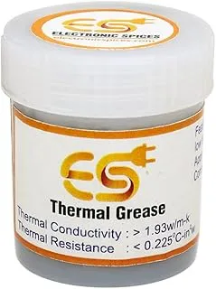 Electronic Spices 20gr Thermal Paste Conductive Grease, Heatsink White Silicone Carbon Compound for Cooling Heat Sink Interface GPU VGA LED MOSFET Transistors