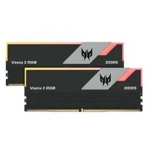 PREDATOR VESTAII DDR5 RGB U-DIMM 6000MHZ 32GB (16GB*2) BLACK