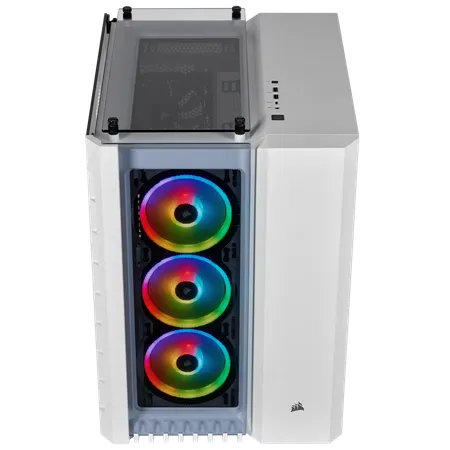 CORSAIR ICUE 465X TG WHITE MID-TOWER ATX CABINET