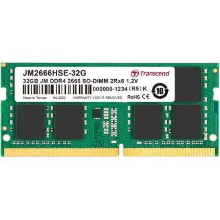 Transcend 32GB JetRam DDR4 2666 MHz CL19 SO-DIMM Memory Module