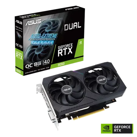 ASUS Dual RTX 3050 OC Edition 8GB GDDR6 128-Bit Graphics card