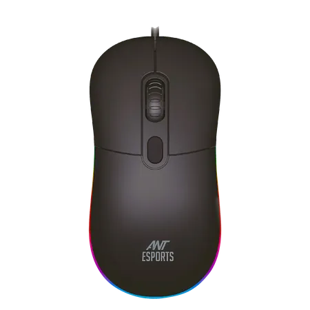 ANT ESPORTS GM40 OPTICAL RGB WIRED GAMING MOUSE - BLACK