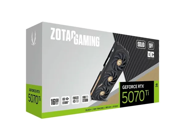 Zotac Gaming RTX 5070 Ti Solid SFF OC 16GB GDDR7 Graphics Card (ZT-B50710J3-10P)