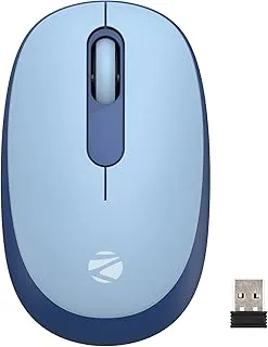 ZEBRONICS Groot Wireless Mouse, Dual Mode (2.4GHz + BT), Upto 1600 DPI, Silent Operation, 3 Buttons, Comfortable & Ergonomic, for Mac | Laptop | Computer, with 2 Years Warranty (Blue)
