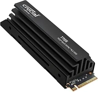 Crucial® T705 4TB PCIe Gen5 NVMe M.2 SSD with heatsink