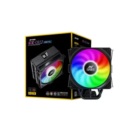 Ant Esports ICE-C612 Digital Air CPU Cooler (ICE-C612-DIGITAL)