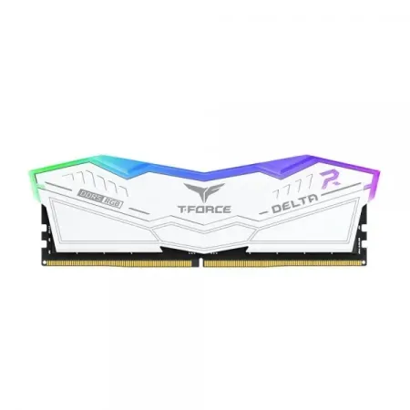 TeamGroup T-Force Delta RGB 16GB (16GBx1) DDR5 5200MHz Desktop RAM (White) FF4D516G5200HC40C01