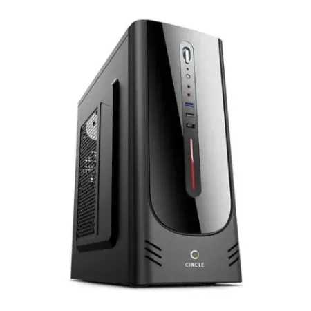 Circle Royale 3.0 Type C 2.0 Port with SMPS (ATX) Mid Tower Cabinet