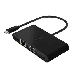 Belkin USB-C Multimedia + Charge Adapter 100W (AVC004btBK)