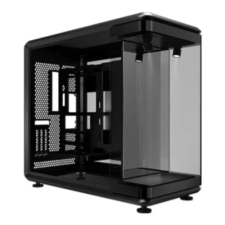 Cooler Master MasterFrame 360 Panorama Black ATX Mid Tower Cabinet with Open-Frame Panoramic Design, Triple Tempered Glass Panels, Modular Layout, Advanced Airflow Architecture And Up To 360mm Radiator Support